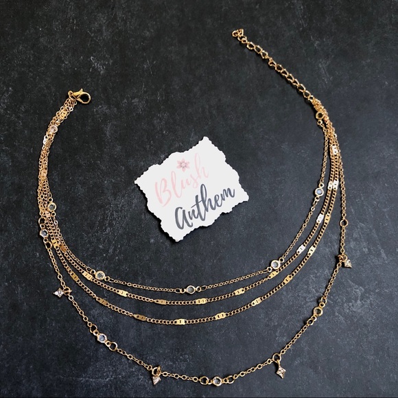 3/$25⚡️layered drops chain necklace - Picture 2 of 5